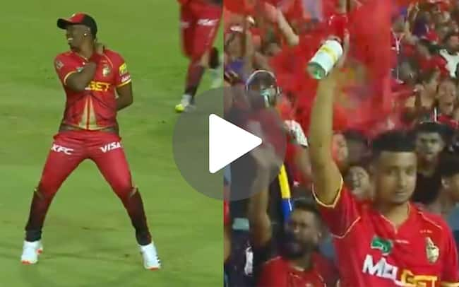 [Watch] Dwayne Bravo's Vintage Dancing Skills As He Grabs Sharp Catch To Dismiss Lewis In CPL 2024